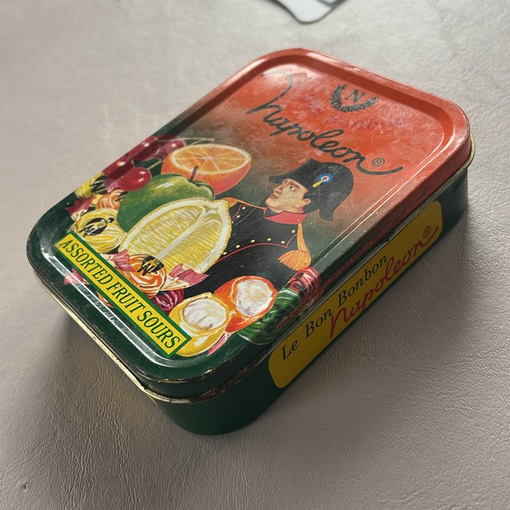 Vintage Napoleon Bonbons fruit sours tin